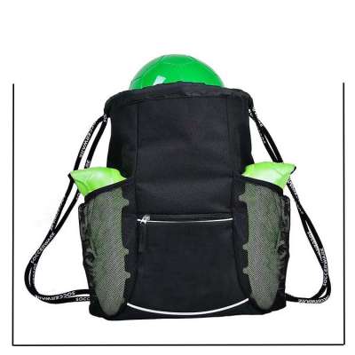 Convertible Drawstring Backpack Bag with Ball Net For Youth and Adults