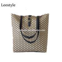 Laminated with TPU Beige Circle Tote Shoulder Diaper Bag Waterproof Tote Diaper Bag OEM