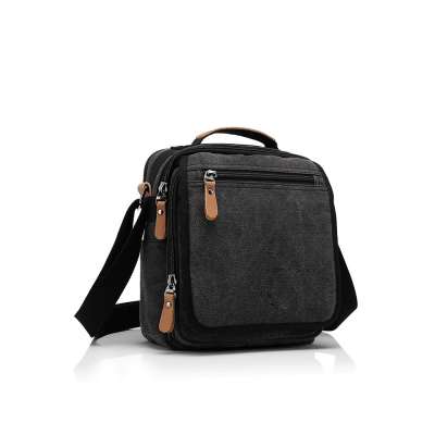 Hipster Teens School Messenger Bag Canvas Shoulder Crossbody Bag For Men