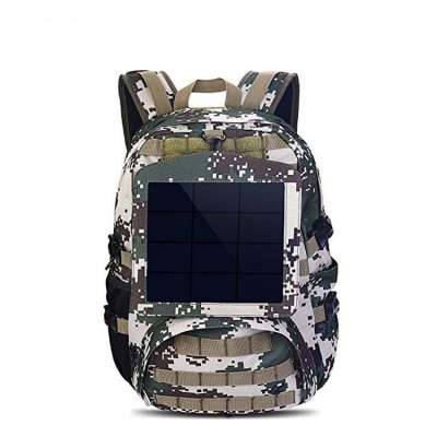 Solar Backpack Charger with Voltage Regulate Charging Power bag 6.5W For Hiking Camping Mochila