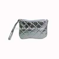 Promotional Silver Glitter Makeup Cosmetic Bag For Ladies