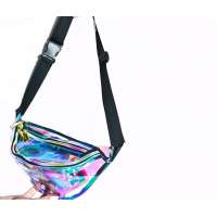 Holographic PVC Transparent Waterproof Laser Waist bag Beach Fanny Packs